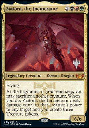 Ziatora, the Incinerator (Promo Pack) [Streets of New Capenna Promos] | Gamers Paradise