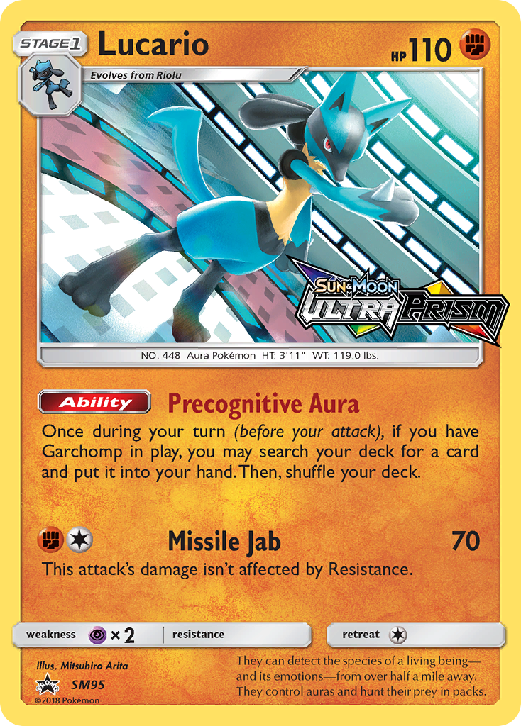 Lucario (SM95) (Prerelease Promo) [Sun & Moon: Black Star Promos] | Gamers Paradise
