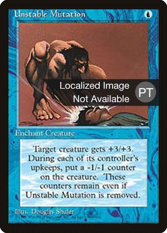 Unstable Mutation [Fourth Edition (Foreign Black Border)] | Gamers Paradise