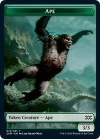 Ape // Elemental Double-Sided Token [Double Masters Tokens] | Gamers Paradise