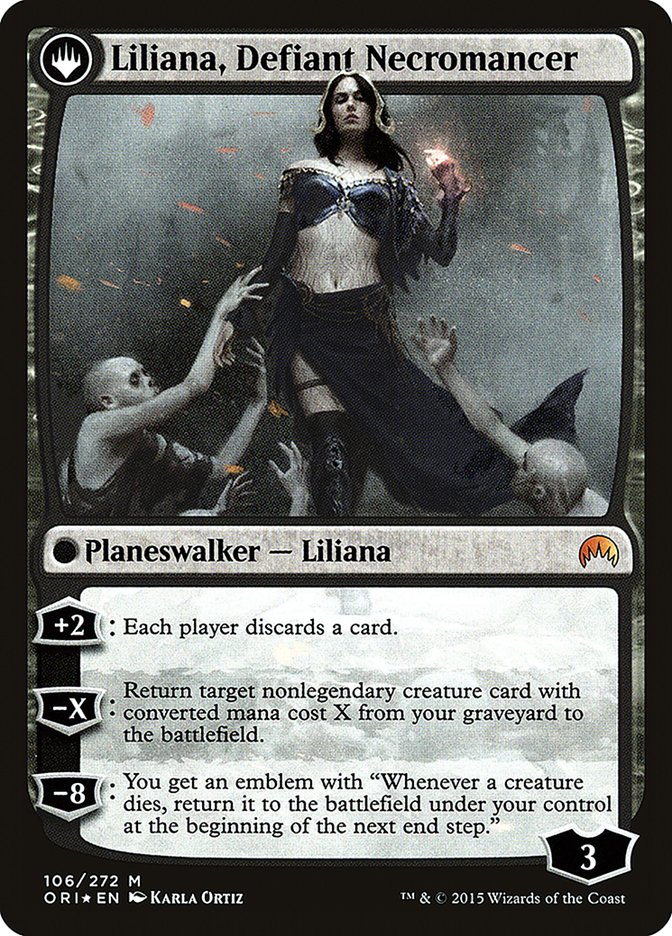 Liliana, Heretical Healer // Liliana, Defiant Necromancer [Magic Origins Prerelease Promos] | Gamers Paradise