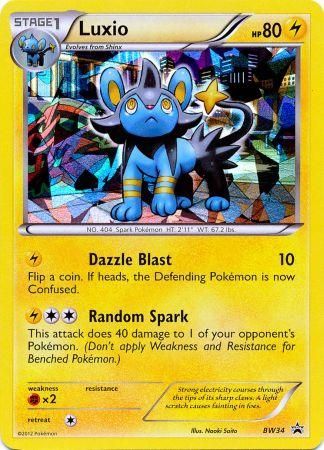 Luxio (BW34) (Cracked Ice Holo) [Black & White: Black Star Promos] | Gamers Paradise