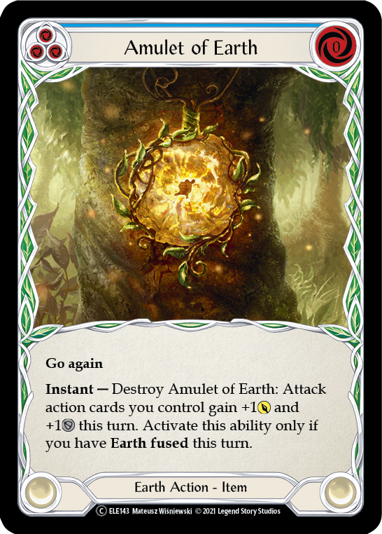 Amulet of Earth [U-ELE143] Unlimited Rainbow Foil | Gamers Paradise