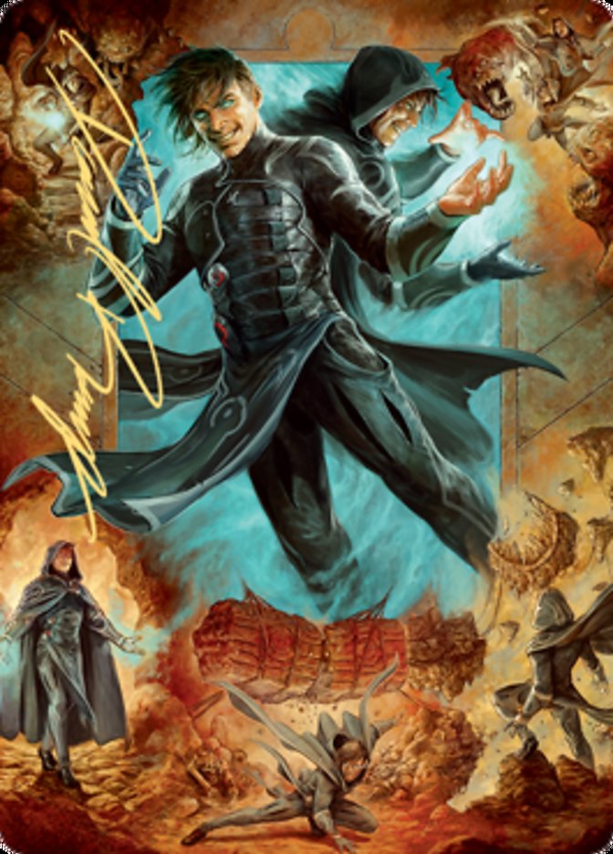 Jace, Mirror Mage 2 Art Card (Gold-Stamped Signature) [Zendikar Rising Art Series] | Gamers Paradise