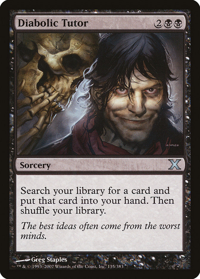 Diabolic Tutor [Tenth Edition] | Gamers Paradise