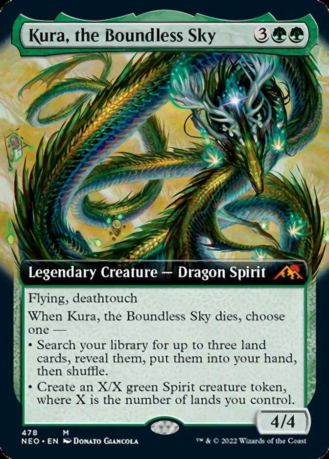 Kura, the Boundless Sky (Extended Art) [Kamigawa: Neon Dynasty] | Gamers Paradise