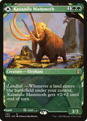 Kazandu Mammoth // Kazandu Valley (Showcase) [Zendikar Rising] | Gamers Paradise