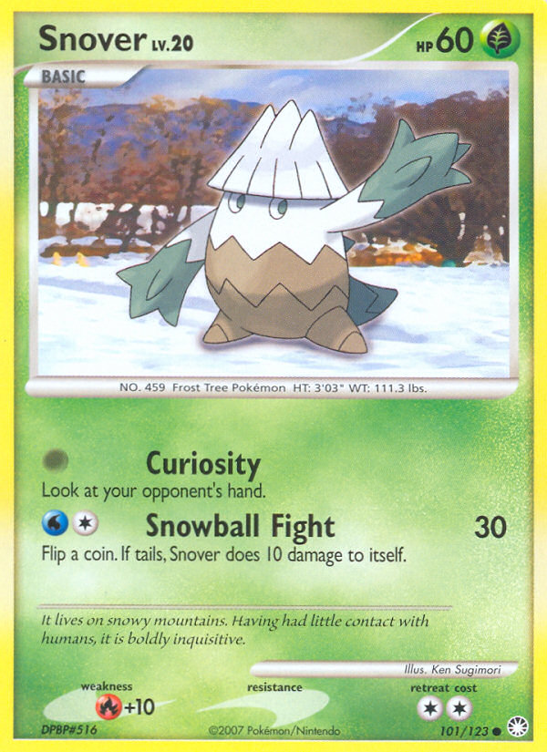 Snover (101/123) [Diamond & Pearl: Mysterious Treasures] | Gamers Paradise