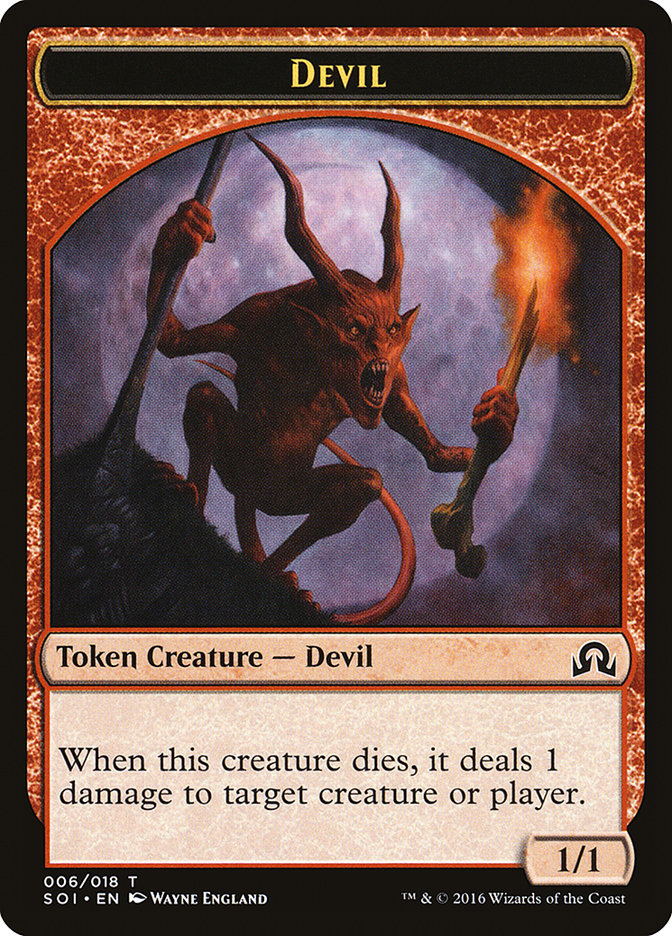 Devil Token [Shadows over Innistrad Tokens] | Gamers Paradise