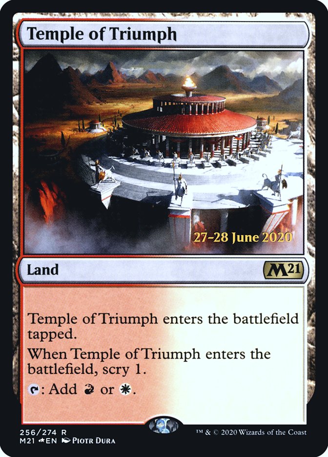 Temple of Triumph [Core Set 2021 Prerelease Promos] | Gamers Paradise