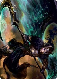 Vengeful Reaper Art Card (Gold-Stamped Signature) [Kaldheim Art Series] | Gamers Paradise