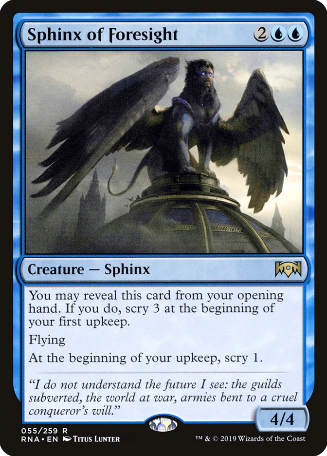 Sphinx of Foresight [Ravnica Allegiance] | Gamers Paradise