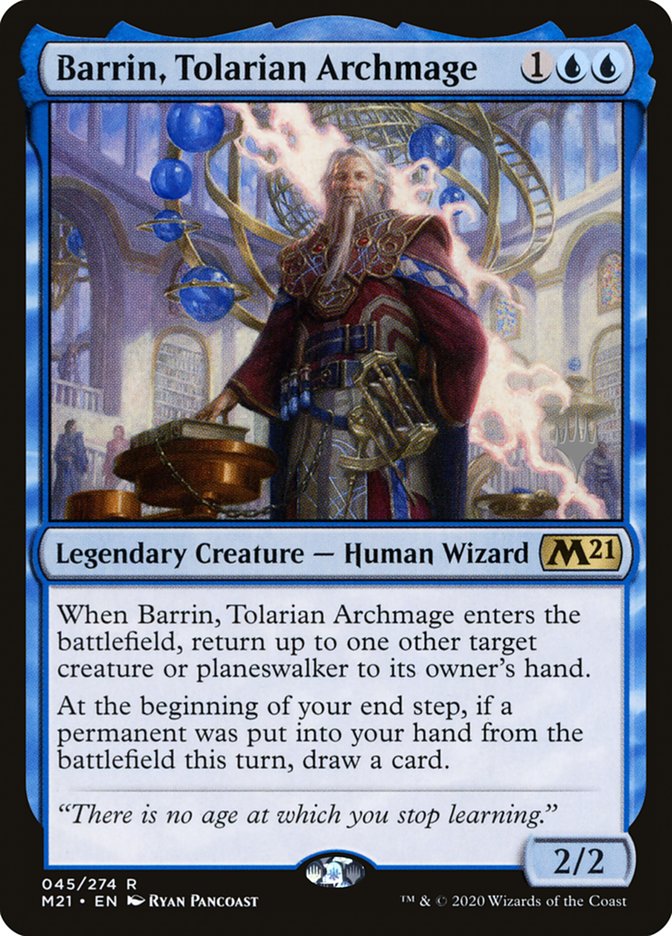 Barrin, Tolarian Archmage (Promo Pack) [Core Set 2021 Promos] | Gamers Paradise