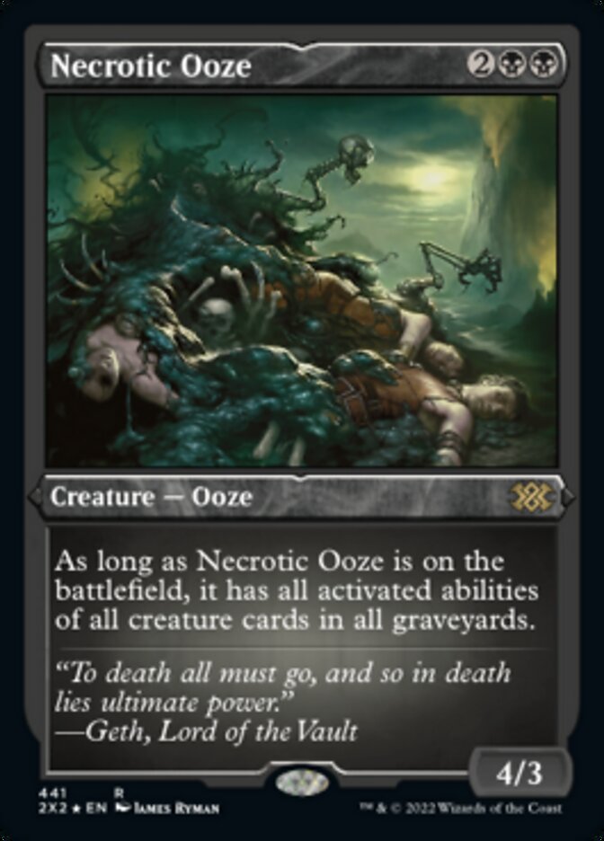 Necrotic Ooze (Foil Etched) [Double Masters 2022] | Gamers Paradise