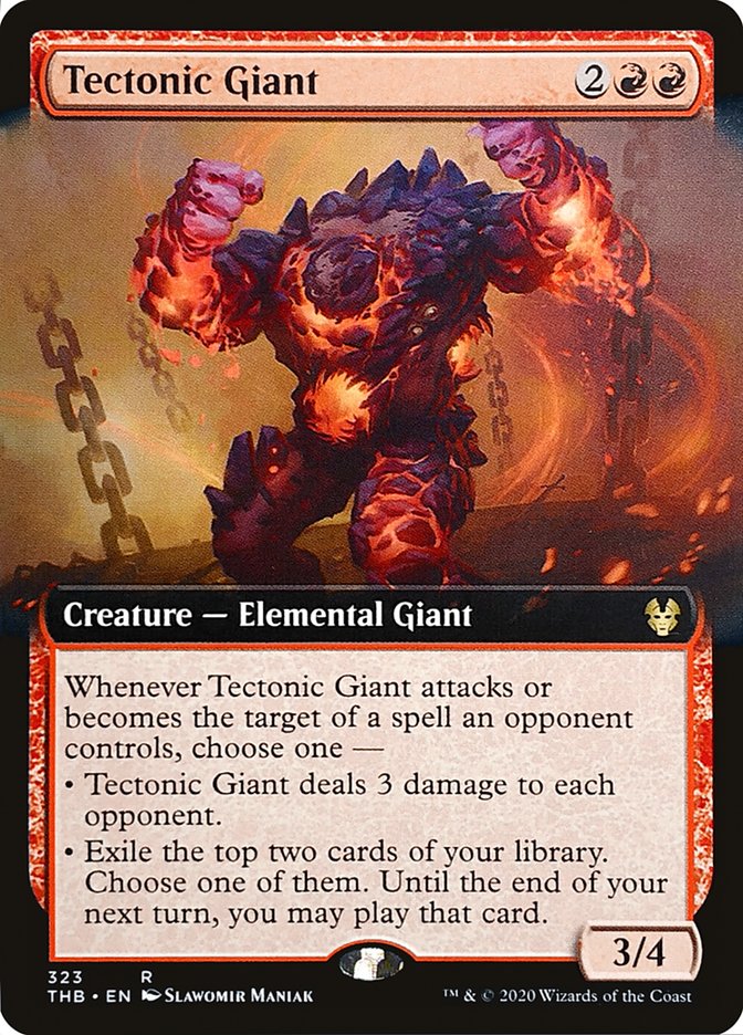 Tectonic Giant (Extended Art) [Theros Beyond Death] | Gamers Paradise