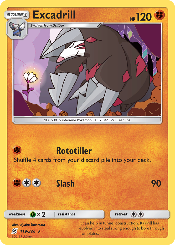 Excadrill (119/236) [Sun & Moon: Unified Minds] | Gamers Paradise