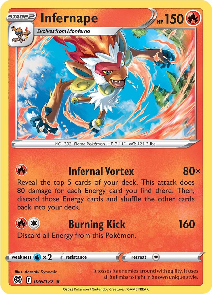 Infernape (026/172) [Sword & Shield: Brilliant Stars] | Gamers Paradise