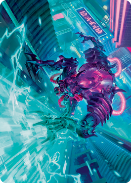 Surgehacker Mech Art Card [Kamigawa: Neon Dynasty Art Series] | Gamers Paradise
