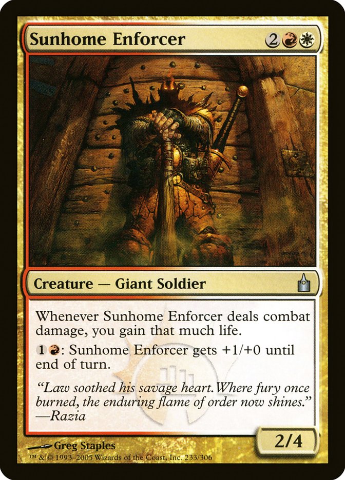 Sunhome Enforcer [Ravnica: City of Guilds] | Gamers Paradise