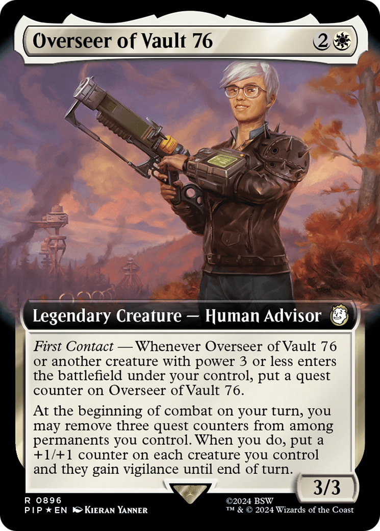 Overseer of Vault 76 (Extended Art) (Surge Foil) [Fallout] | Gamers Paradise