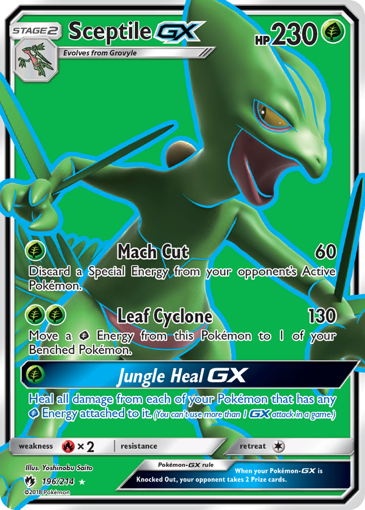 Sceptile GX (196/214) [Sun & Moon: Lost Thunder] | Gamers Paradise