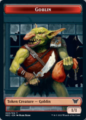 Smoke Blessing // Goblin Double-Sided Token [Kamigawa: Neon Dynasty Commander Tokens] | Gamers Paradise