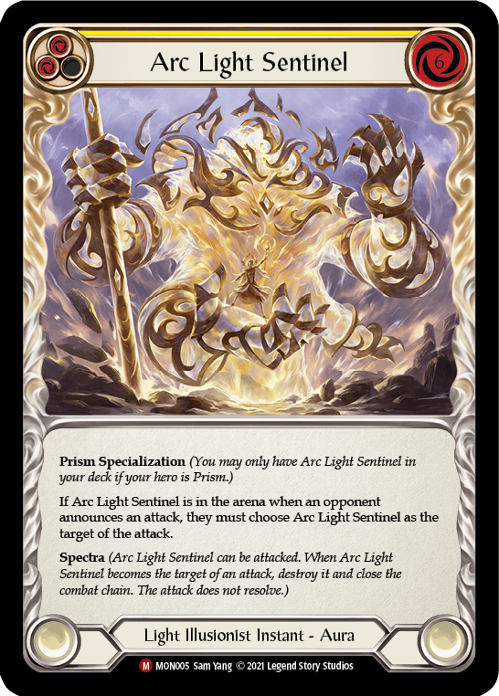 Arc Light Sentinel [MON005-RF] 1st Edition Rainbow Foil | Gamers Paradise