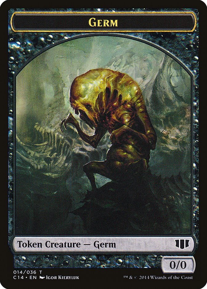Germ // Zombie (016/036) Double-Sided Token [Commander 2014 Tokens] | Gamers Paradise