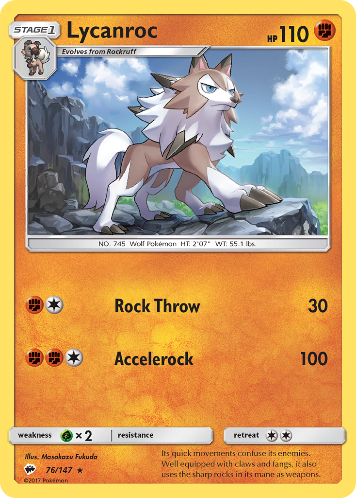 Lycanroc (76/147) [Sun & Moon: Burning Shadows] | Gamers Paradise