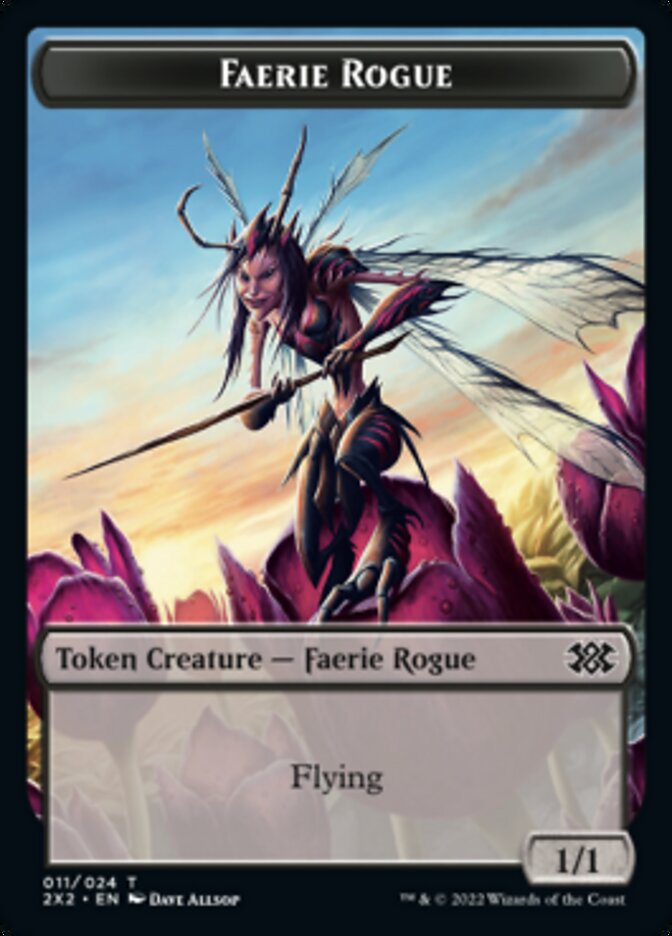 Faerie Rogue // Treasure Double-Sided Token [Double Masters 2022 Tokens] | Gamers Paradise