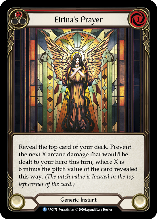 Eirina's Prayer (Red) [U-ARC173] Unlimited Rainbow Foil | Gamers Paradise
