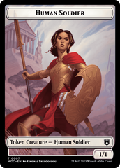 Pirate // Human Soldier Double-Sided Token [Wilds of Eldraine Commander Tokens] | Gamers Paradise