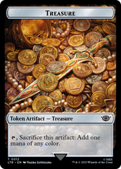 Treasure // Wraith Double-Sided Token [The Lord of the Rings: Tales of Middle-Earth Commander Tokens] | Gamers Paradise