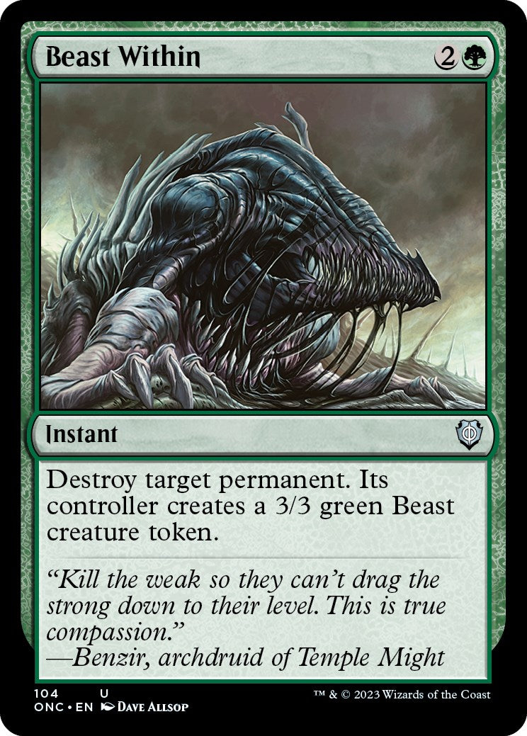 Beast Within [Phyrexia: All Will Be One Commander] | Gamers Paradise