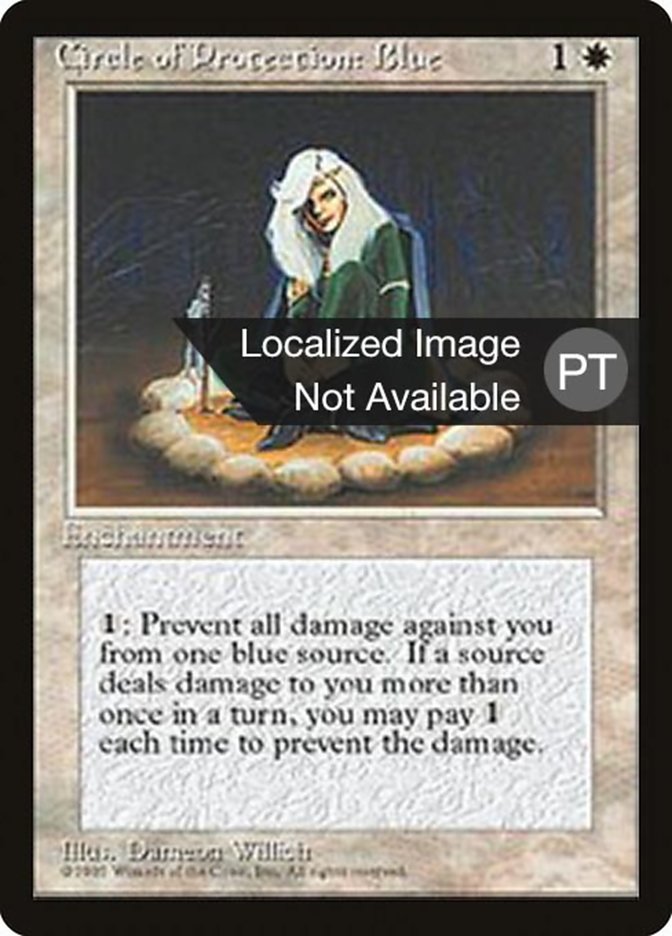 Circle of Protection: Blue [Fourth Edition (Foreign Black Border)] | Gamers Paradise