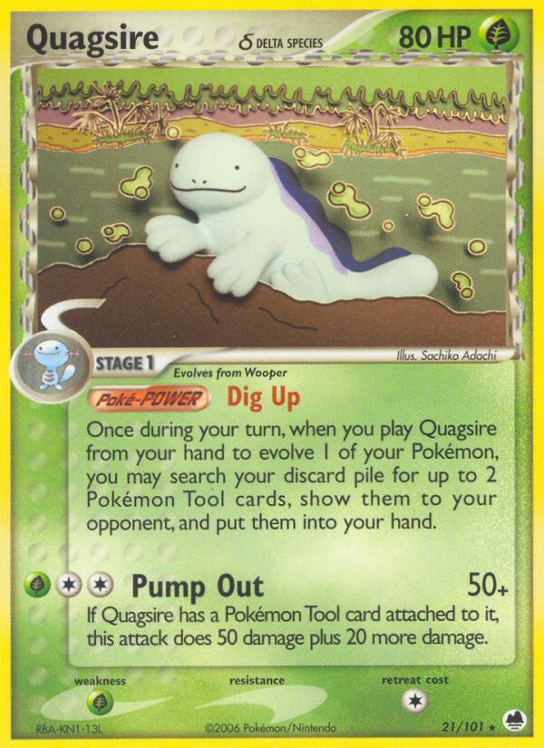 Quagsire (21/101) (Delta Species) [EX: Dragon Frontiers] | Gamers Paradise