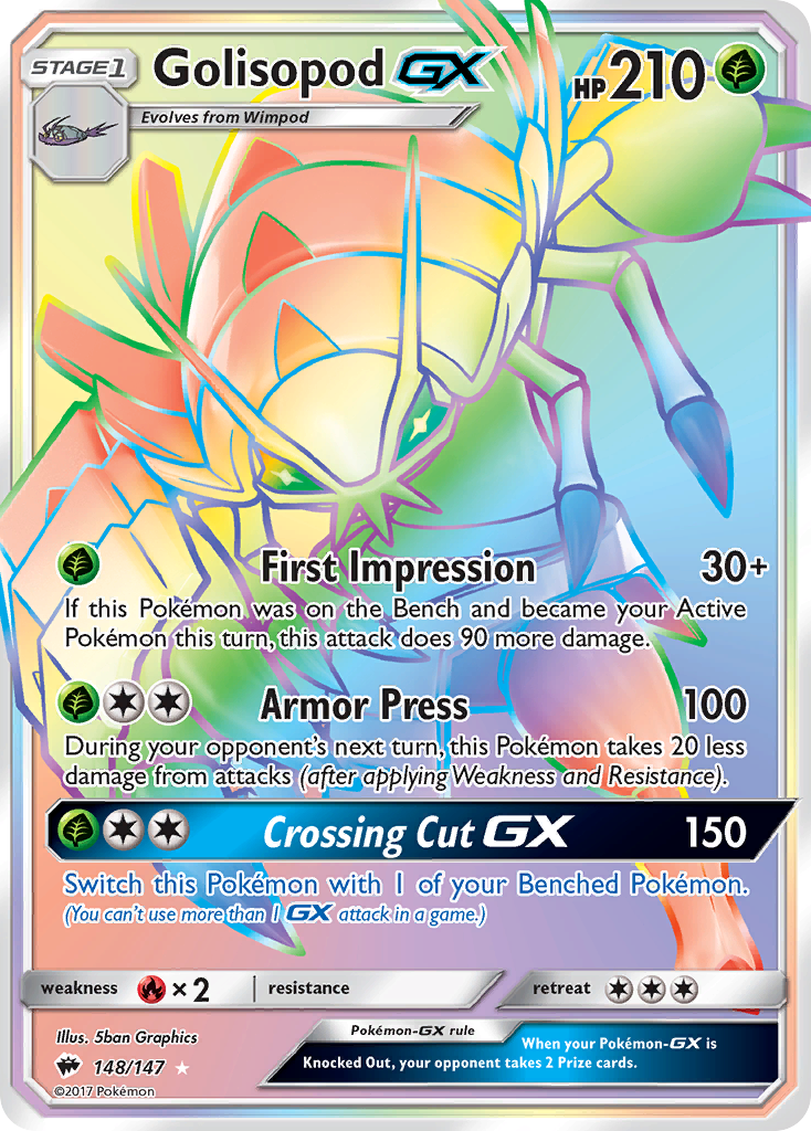 Golisopod GX (148/147) [Sun & Moon: Burning Shadows] | Gamers Paradise