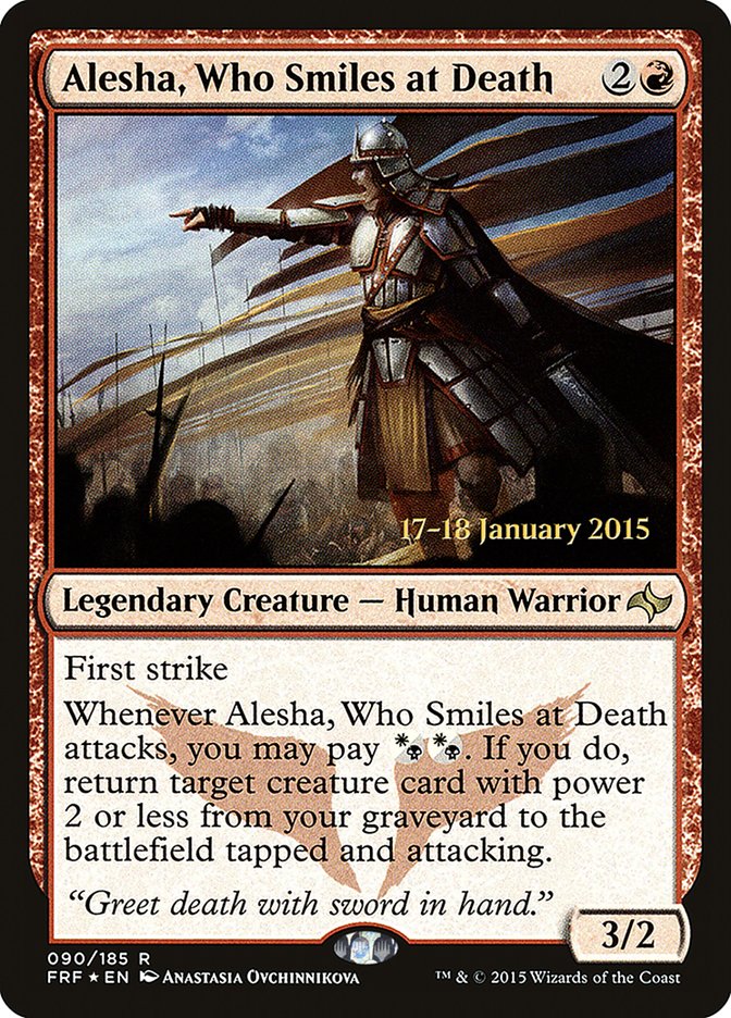 Alesha, Who Smiles at Death [Fate Reforged Prerelease Promos] | Gamers Paradise