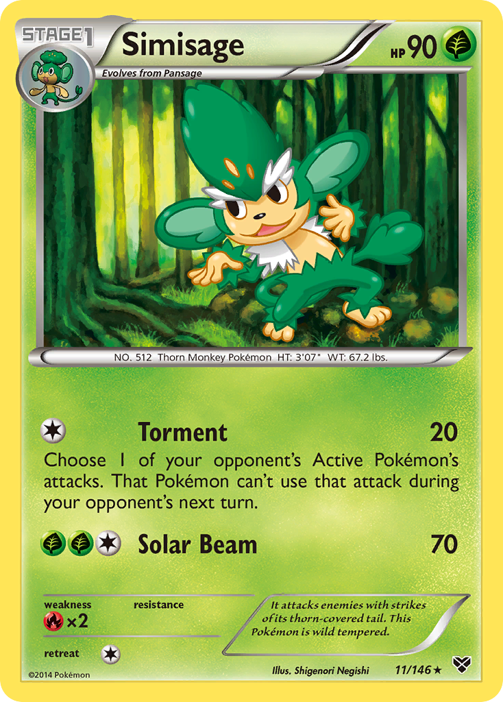 Simisage (11/146) [XY: Base Set] | Gamers Paradise