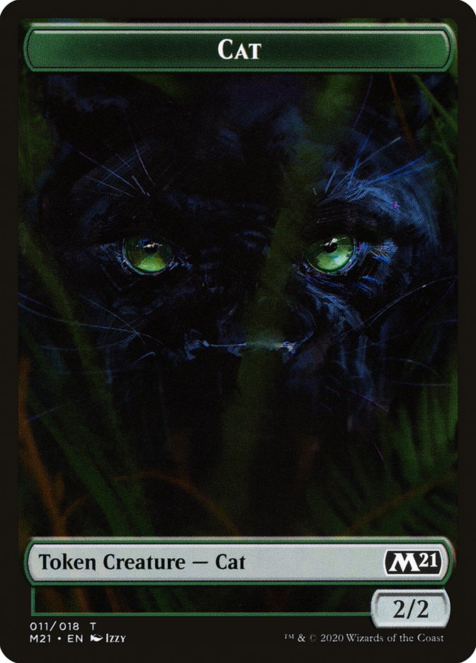 Beast // Cat (011) Double-Sided Token [Core Set 2021 Tokens] | Gamers Paradise