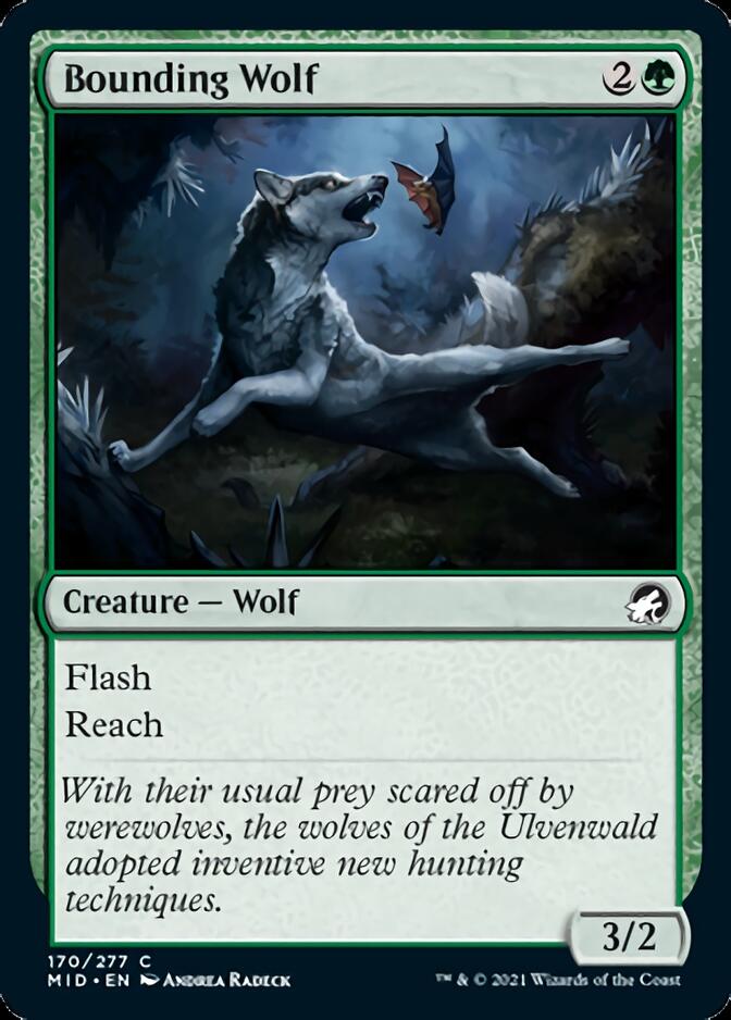 Bounding Wolf [Innistrad: Midnight Hunt] | Gamers Paradise