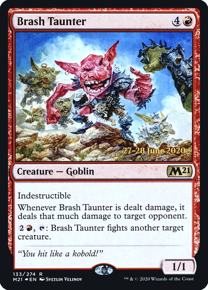 Brash Taunter [Core Set 2021 Prerelease Promos] | Gamers Paradise