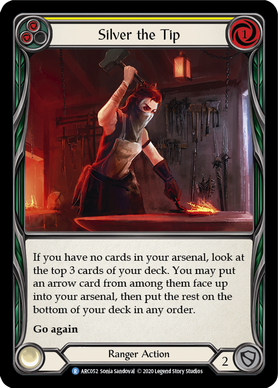 Silver the Tip (Yellow) [U-ARC052] Unlimited Rainbow Foil | Gamers Paradise