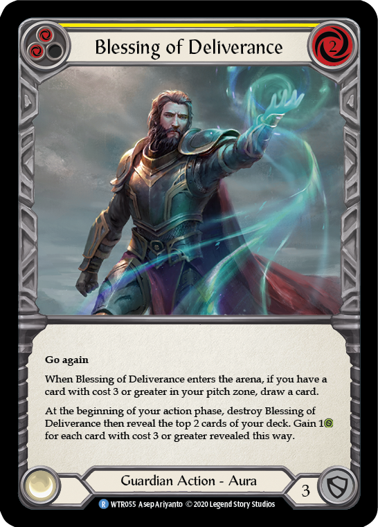 Blessing of Deliverance (Yellow) [U-WTR055] (Welcome to Rathe Unlimited)  Unlimited Rainbow Foil | Gamers Paradise