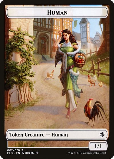Human Double-Sided Token [Challenger Decks 2020 Tokens] | Gamers Paradise