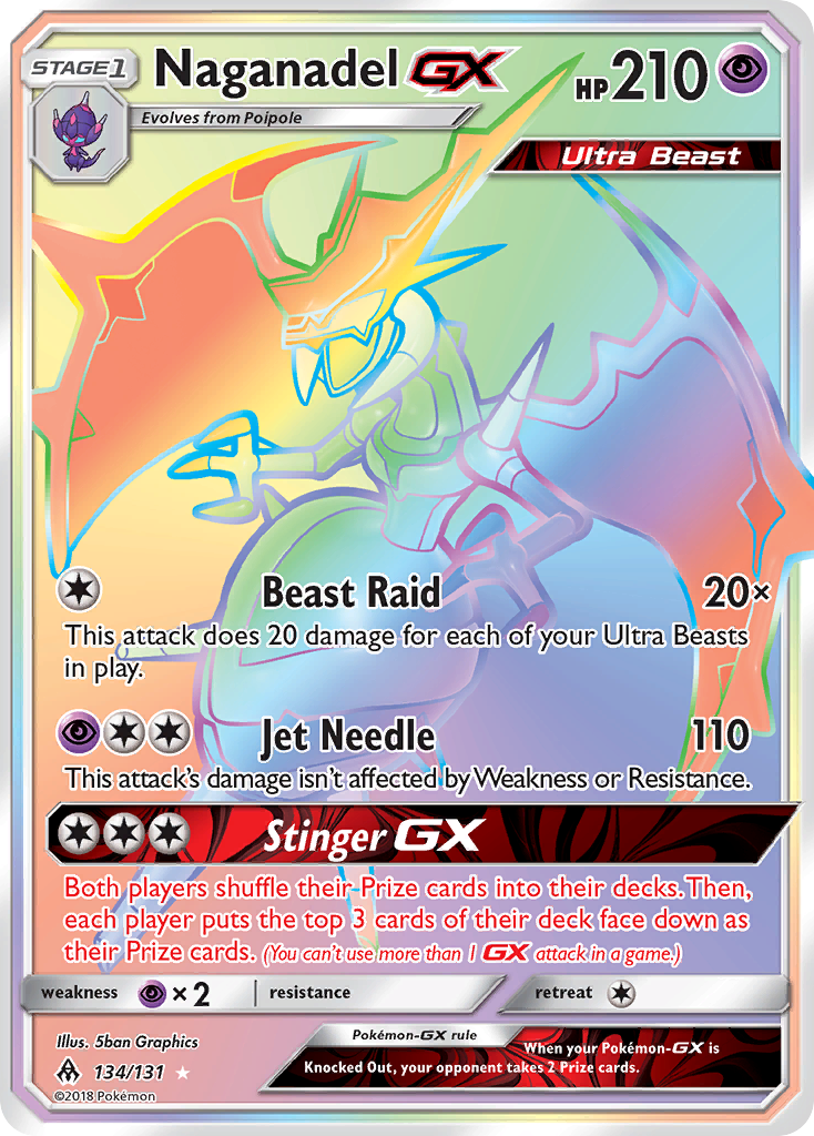 Naganadel GX (134/131) [Sun & Moon: Forbidden Light] | Gamers Paradise
