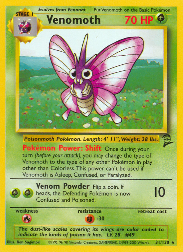 Venomoth (31/130) [Base Set 2] | Gamers Paradise