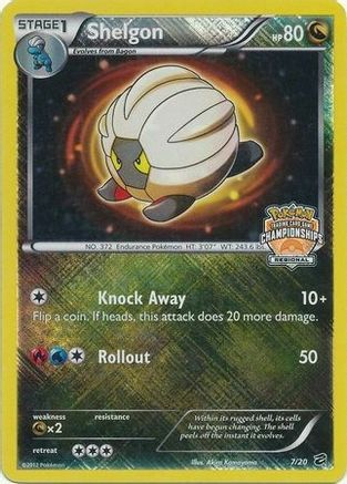 Shelgon (7/20) (Regional Championship) [Black & White: Dragon Vault] | Gamers Paradise