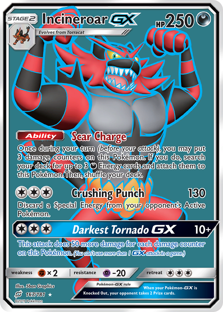 Incineroar GX (167/181) [Sun & Moon: Team Up] | Gamers Paradise