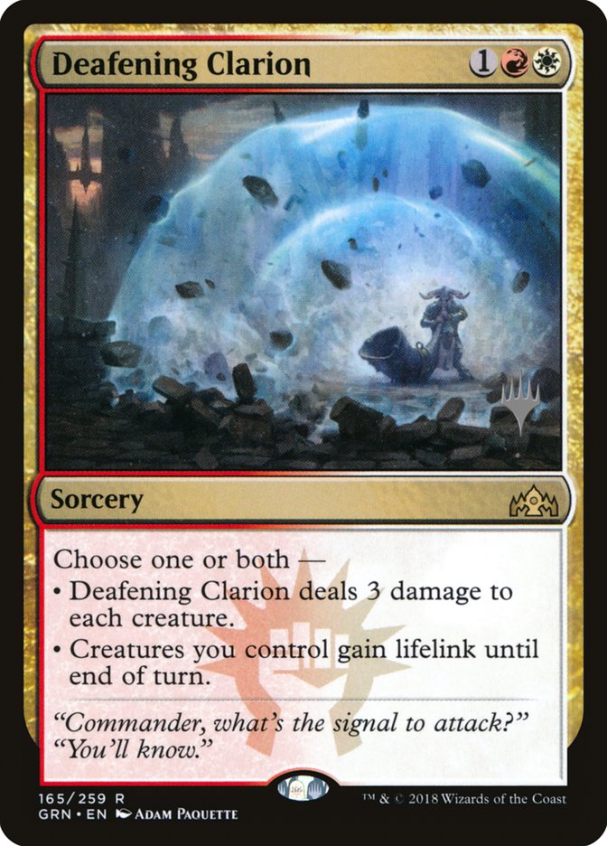 Deafening Clarion (Promo Pack) [Guilds of Ravnica Promos] | Gamers Paradise